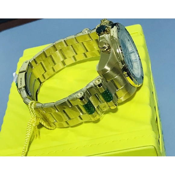 Invicta Men 53mm Speedway Chronograph Green Dial, Gold, Green Tone  Watch - Picture 7 of 12